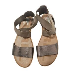 SOREL Ella II Flat Sandal in Ash Brown Size 8